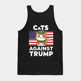 Cats against Trump Tank Top